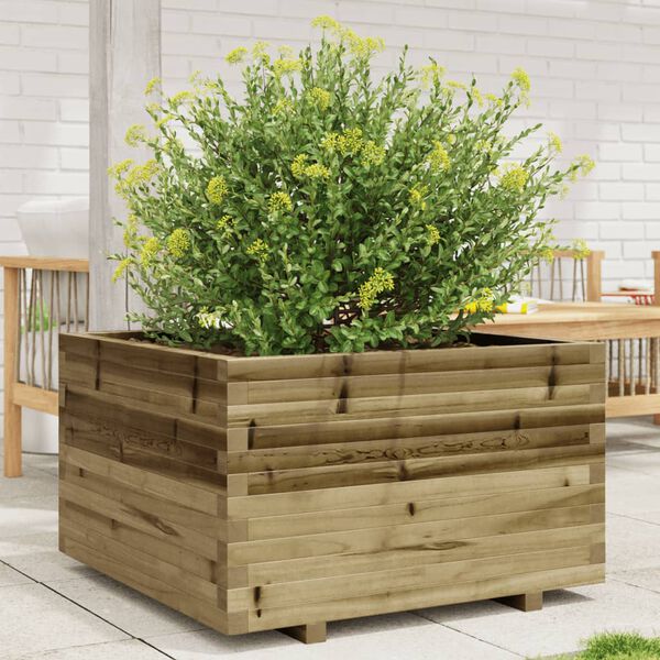 vidaXL Jardini&egrave;re 80x80x49,5 cm bois de pin impr&eacute;gn&eacute;