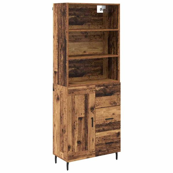 vidaXL Haut Armoire avec tiroir Bois Ancien 69,5 x 34 x 180 cm