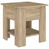 vidaXL Table basse ch&ecirc;ne sonoma 40x40x42 cm bois d'ing&eacute;nierie