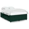 vidaXL Cadre de lit sans matelas vert fonc&eacute; 140x190 cm velours