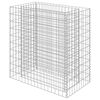 vidaXL Lit sur&eacute;lev&eacute; &agrave; gabion Acier galvanis&eacute; 90x50x100 cm