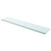 vidaXL Panneaux d'&eacute;tag&egrave;re 2 pcs Verre Transparent 110 x 20 cm
