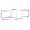 vidaXL Meuble TV Blanc 140x40x40 cm Bois de pin massif