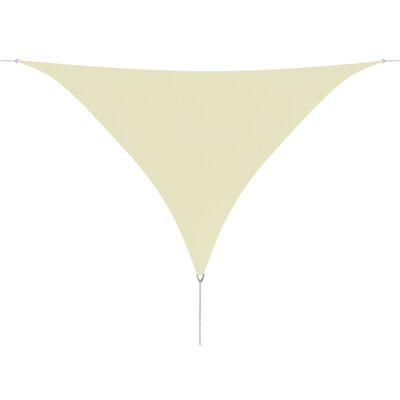 vidaXL Parasol en tissu Oxford triangulaire 5x5x5 m Crème