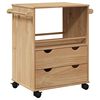 vidaXL Chariot de cuisine OTTA 59x45x80 cm bois massif de pin