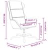 vidaXL Chaise de relaxation Cr&egrave;me Similicuir daim