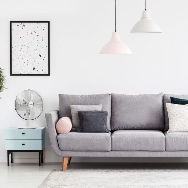 Bestron Ventilateur r&eacute;tro de bureau DFT35W 35 cm 35 W Blanc