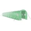 vidaXL Serre avec cadre en acier vert 36 m&sup2; 18x2x2 m