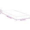 vidaXL Matelas Blanc 90 x 190 cm Tissu jacquard
