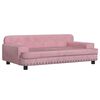 vidaXL Canap&eacute; pour enfants rose 90x53x30 cm velours