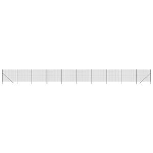 vidaXL Cl&ocirc;ture en treillis m&eacute;tallique anthracite 1,4x25 m