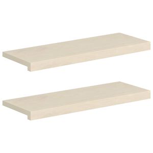 vidaXL Nez de marche 2 pi&egrave;ces 70 x 25 x 2 cm Blanc
