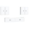 vidaXL Ensemble de meubles TV 6 pcs Blanc Bois d'ing&eacute;nierie
