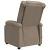 vidaXL Fauteuil de massage &eacute;lectrique Cappuccino Similicuir