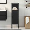 vidaXL Ensemble de mobilier de salle de bain avec &eacute;tag&egrave;re Ch&ecirc;ne noir
