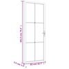 vidaXL Porte int&eacute;rieure 83x201,5 cm Noir Verre ESG et aluminium
