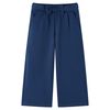 Pantalon &agrave; jambes larges pour enfants bleu marine 104