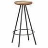 vidaXL Tabourets de bar lot de 2 bois massif de r&eacute;cup&eacute;ration