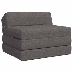 vidaXL Canap&eacute;-lit pliable Gris clair 200 x 70 x 10 cm Tissu