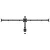 vidaXL Support de moniteur triple noir acier VESA 75/100 mm
