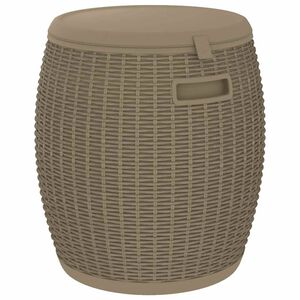 vidaXL Bo&icirc;te de rangement de jardin 4 en 1 marron clair polypropyl&egrave;ne