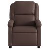 vidaXL Fauteuil inclinable Marron Similicuir