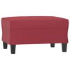 vidaXL Repose-pied Rouge bordeaux 70x55x41 cm Similicuir