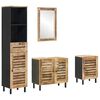 vidaXL Ensemble de Meubles de Salle de Bain 4 pc Naturel