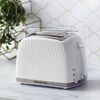 Russell Hobbs Grille-pain &agrave; 2 tranches Honeycomb Blanc