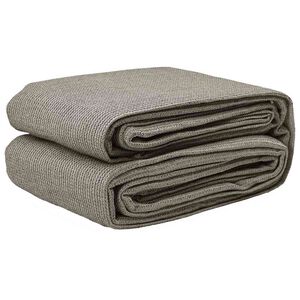 vidaXL Tapis de tente Gris clair 400 x 200 cm Poly&eacute;thyl&egrave;ne