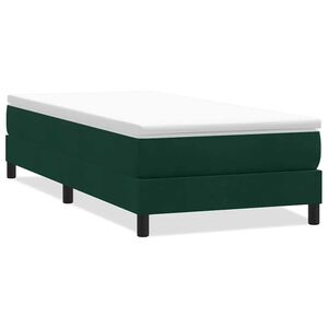 vidaXL Sommier &agrave; lattes de lit sans matelas vert fonc&eacute; 100x220cm