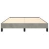 vidaXL Cadre de lit sans matelas gris clair 140x190 cm velours