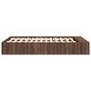 vidaXL Cadre de lit sans matelas ch&ecirc;ne marron 120x200 cm