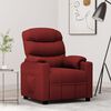 vidaXL Fauteuil inclinable Rouge bordeaux Tissu