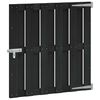 vidaXL Porte de Jardin 100 x 100 cm WPC et Aluminium Noir