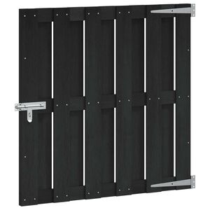 vidaXL Porte de Jardin 100 x 100 cm WPC et Aluminium Noir