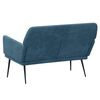 vidaXL Banc Bleu 108x79x79 cm Velours