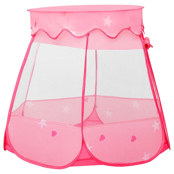 vidaXL Tente de jeu pour enfants avec 250 balles Rose 102x102x82 cm