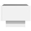 vidaXL Table d'appoint avec LED blanc 40x40x30 cm bois d'ingénierie
