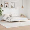 vidaXL Cadre de lit sans matelas blanc brillant 200x200 cm