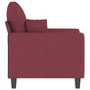 vidaXL Fauteuil Rouge bordeaux 60 cm Tissu