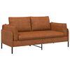 vidaXL Sofa 2 places Marron 188 x 81 x 89 cm Simili cuir