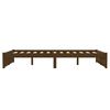 vidaXL Cadre de lit sans matelas marron miel bois massif 120x190 cm