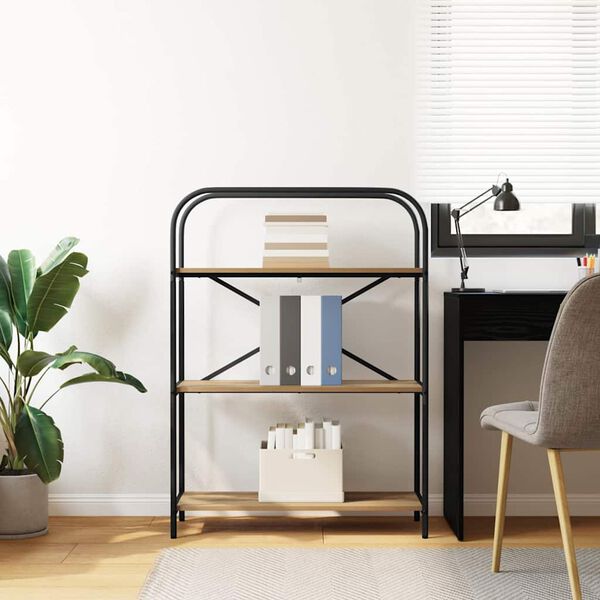 vidaXL &Eacute;tag&egrave;re Ch&ecirc;ne artisanal 80 x 30 x 109 cm Bois d'ing&eacute;nierie