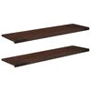 vidaXL Appuis de fen&ecirc;tre 2 pc Marron fonc&eacute; 160 x 40 x 2 cm
