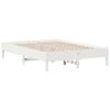 vidaXL Cadre de lit sans matelas blanc 160x200 cm bois de pin massif