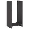vidaXL Portant de bois chauffage noir 40x30x80 cm