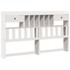 vidaXL Lit biblioth&egrave;que sans matelas blanc 180x200 cm bois pin massif