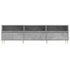 vidaXL Meuble TV gris b&eacute;ton 150x30x44,5 cm bois d'ing&eacute;nierie