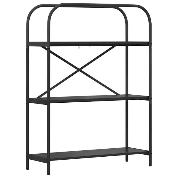 vidaXL &Eacute;tag&egrave;re Ch&ecirc;ne noir 80 x 30 x 109 cm Bois d'ing&eacute;nierie